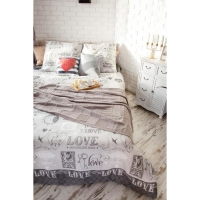 Постельное бельё "Этель" евро Love 200*217 см, 220*240 см, 70*70 см -2 шт, 100% хлопок, бязь 125 г/м2 Постельное бельё "Этель" евро Love 200*217 см, 220*240 см, 70*70 см -2 шт, 100% хлопок, бязь 125 г/м2