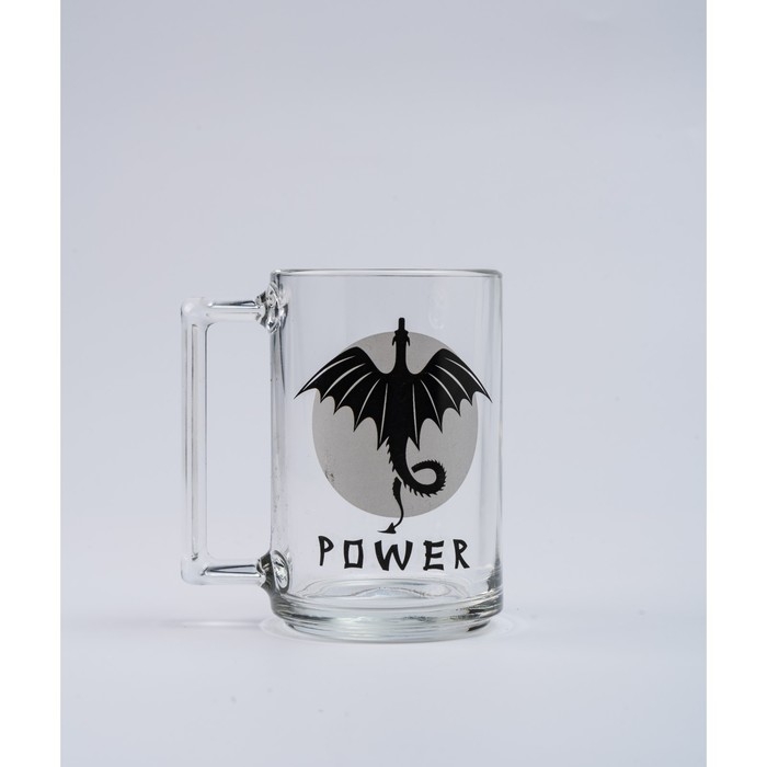 Кружка &laquo;Фитнес. Змеи-драконы&raquo;, стеклянная, 320 мл, рисунок МИКС