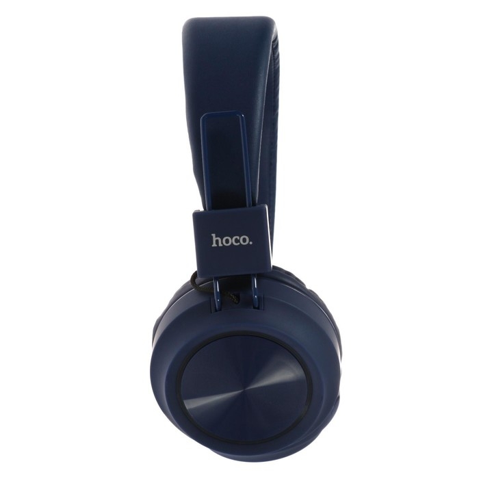Наушники Hoco W25, беспроводные, накладные, BT5.0, 300 мАч, микрофон, синие Наушники Hoco W25, беспроводные, накладные, BT5.0, 300 мАч, микрофон, синие