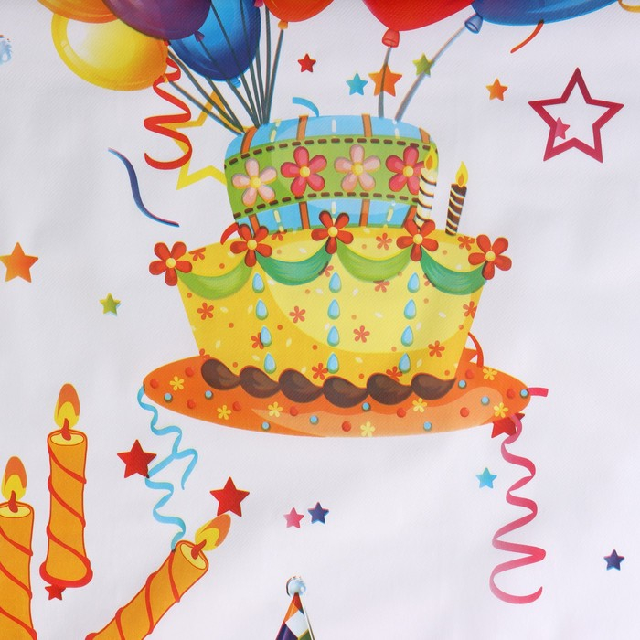 Клеёнка на стол Доляна, на нетканой основе, ширина 137 см, общая толщина 0,19 мм, рулон 20 м