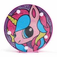 Ночник своими руками. Алмазная мозаика для детей с полным заполнением на ночнике «Единорожка», 15 х 15 см Ночник своими руками. Алмазная мозаика для детей с полным заполнением на ночнике «Единорожка», 15 х 15 см