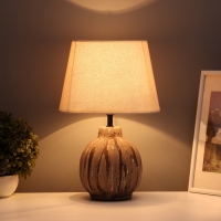 Лампа настольная "Луиза" 1х40Вт Е27 кофе со сливками 25х25х38,,5см Лампа настольная "Луиза" 1х40Вт Е27 кофе со сливками 25х25х38,,5см