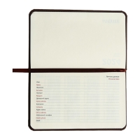 Планинг карманный датированный 2024 года, 155 х 95 мм, 64 листа, deVENTE.Emblem, твёрдая обложка из искусственной кожи, кремовый блок 70 г/м2, коричневый Планинг карманный датированный 2024 года, 155 х 95 мм, 64 листа, deVENTE.Emblem, твёрдая обложка из искусственной кожи, кремовый блок 70 г/м2, коричневый