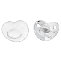 Соска - пустышка силиконовая ортодонтическая «Я люблю папу», от 12 мес., с колпачком, цвет белый/серебро, стразы Соска - пустышка силиконовая ортодонтическая «Я люблю папу», от 12 мес., с колпачком, цвет белый/серебро, стразы