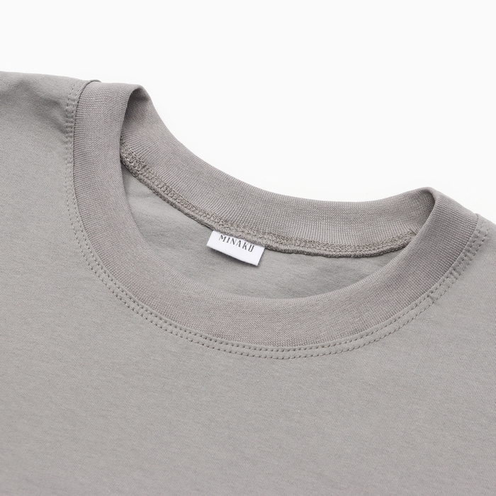 Футболка мужская MINAKU: Basic line MAN цвет серый, размер 56