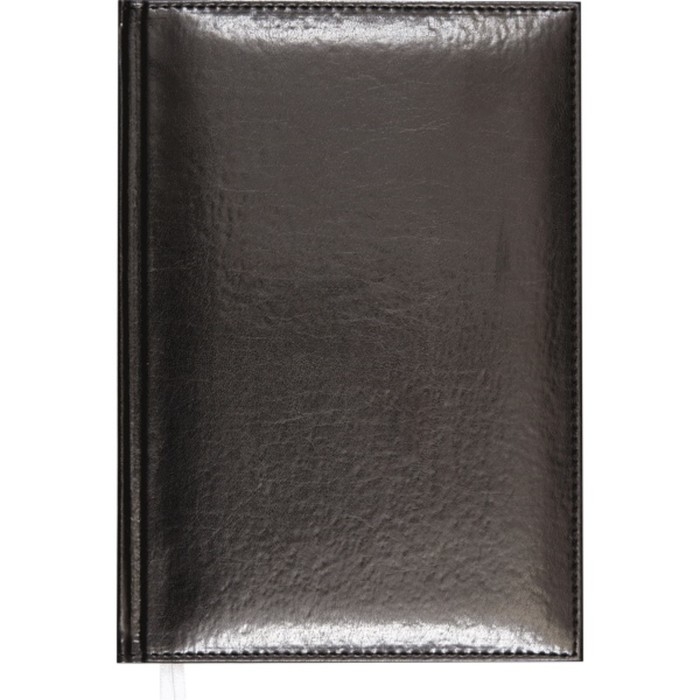 Ежедневник недатированный A5 160 листов Attomex.Visa, твёрдая обложка из искусственной кожи с поролоном, ляссе, блок 70 г/м2, чёрный