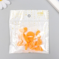 Декор для творчества PVC "Долька мандаринки" набор 12 шт 2х1,1х0,9 см