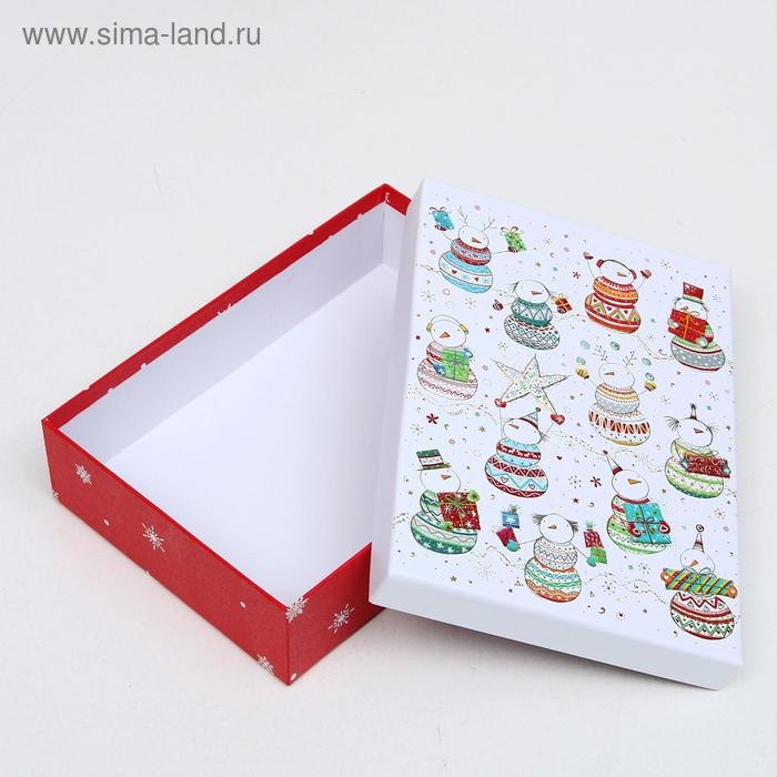 Набор коробок 3 в 1 "Новогодние игрушки", 21 х 29 х 9 - 18 х 26 х 6 см