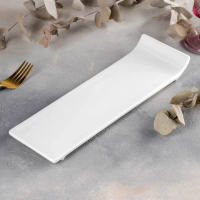Блюдо фарфоровое Wilmax, 30,5&times;9,5 см, цвет белый
