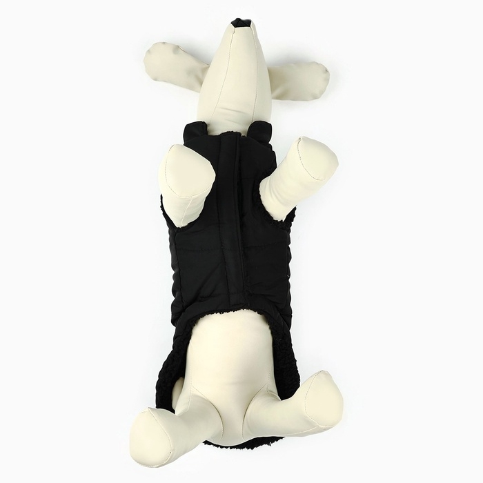 Одежда для собак. Куртка зимняя &laquo;Тёплая зима&raquo;, чёрная, размер S