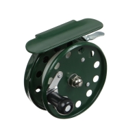 Катушка инерционная, металл, диаметр 5.5 см, цвет темно-зелёный, 806 Катушка инерционная, металл, диаметр 5.5 см, цвет темно-зелёный, 806