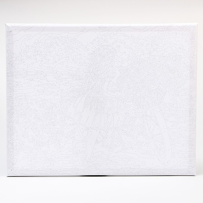 Картина по номерам на холсте с подрамником &laquo;Девочка с велосипедом&raquo;, 40 х 50 см