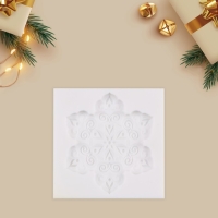 Силиконовый молд для творчества &laquo;Снежинка&raquo;, 8 х 8 см