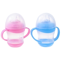 Поильник- непроливайка, антиколиковый, с силиконовым носиком, с ручками, МИКС Поильник- непроливайка, антиколиковый, с силиконовым носиком, с ручками, МИКС