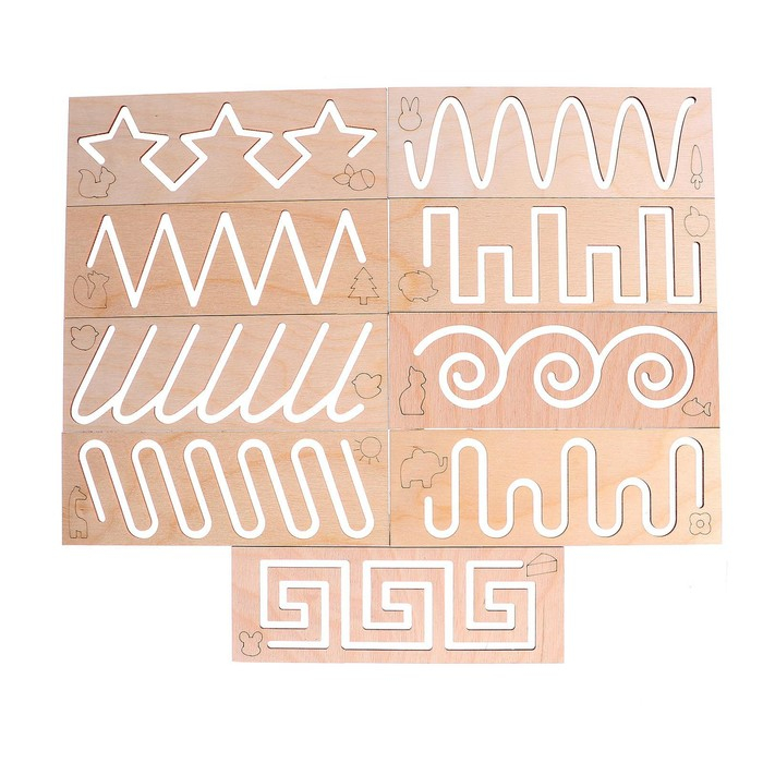 Трафареты для рисования «Прописи», набор 9 шт. Трафареты для рисования «Прописи», набор 9 шт.