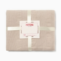 Плед Елочка 140х200см, цв.бел/беж, хл95%, пэ5% Плед Елочка 140х200см, цв.бел/беж, хл95%, пэ5%