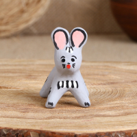 Сувенир «Зайка», белый, серый, 3,5×4×5,5 см, каргопольская игрушка, микс Сувенир «Зайка», белый, серый, 3,5×4×5,5 см, каргопольская игрушка, микс