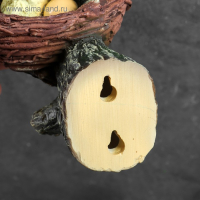 Подвесной декор "Гнездо с серыми птицами" 17х10х17см Подвесной декор "Гнездо с серыми птицами" 17х10х17см