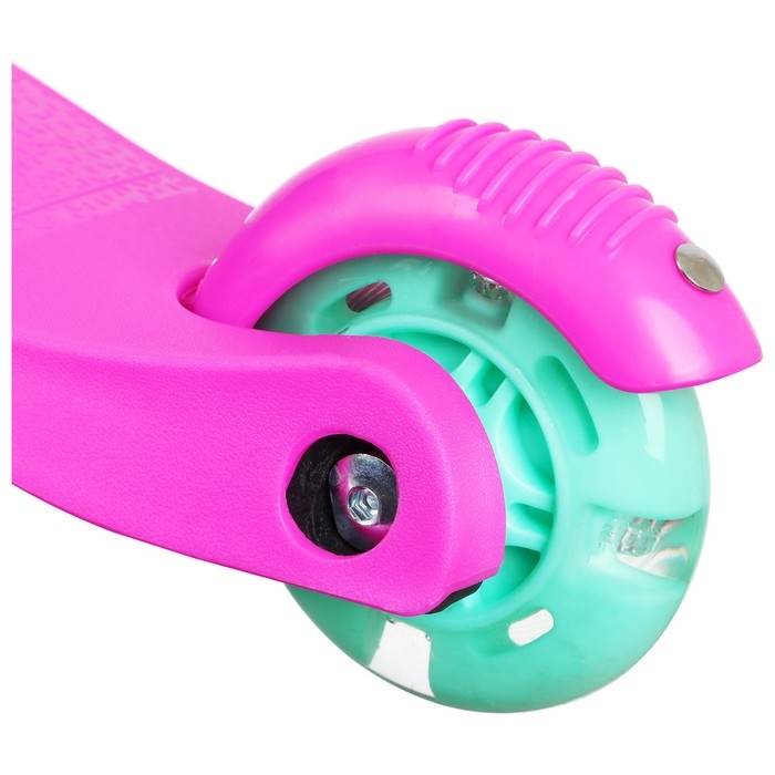 Самокат GRAFFITI, колёса световые PU 110/75 мм, ABEC 7, цвет розовый Самокат GRAFFITI, колёса световые PU 110/75 мм, ABEC 7, цвет розовый