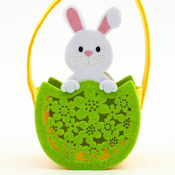 Пасхальный декор корзинка Пасхальный декор корзинка "Зайчик" 8.5х10х19 см