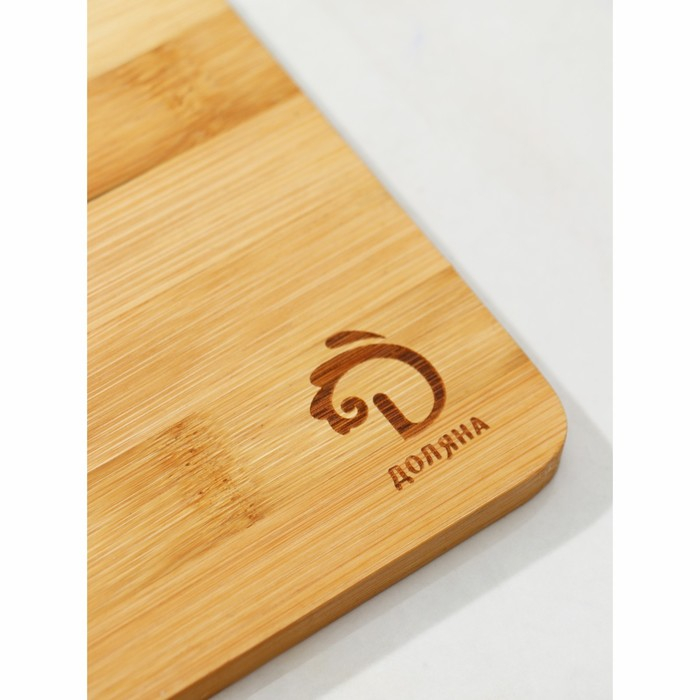 Маслёнка - сырница Доляна, 24,5&times;19&times;7 см, бамбук