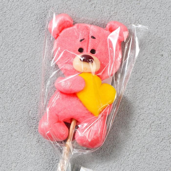 Леденец ручной работы &laquo;Мишка с сердцем&raquo; 30 г, микс