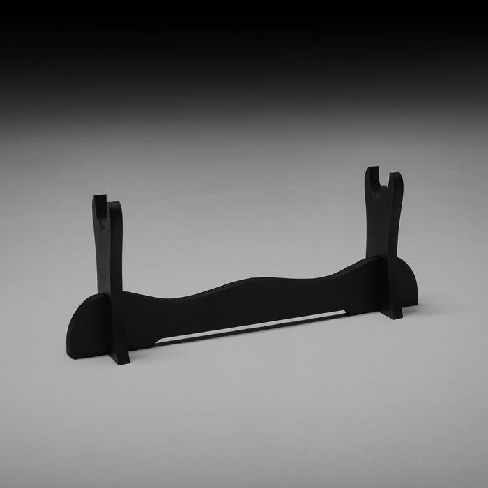 Сувенирное оружие &laquo;Катана на подставке&raquo;, серые ножны под змеиную кожу, 70 см