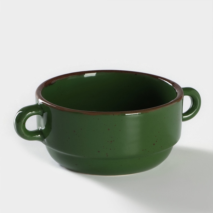 Бульонница Punto verde, 300 мл, d=11,5 см, цвет зелёный