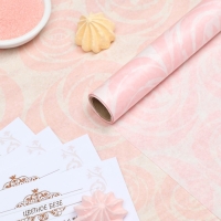 Бумага силиконизированная «Розы пудровые», для выпечки, 0,38 х 5 м Бумага силиконизированная «Розы пудровые», для выпечки, 0,38 х 5 м