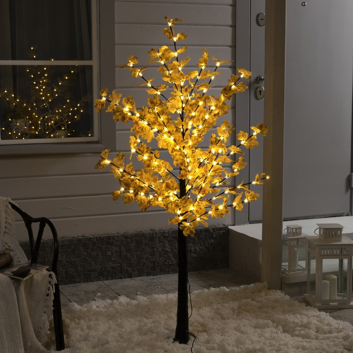 Светодиодное дерево «Клён осенний» 1.6 м, 160 LED, постоянное свечение, 220 В, свечение тёплое белое Светодиодное дерево «Клён осенний» 1.6 м, 160 LED, постоянное свечение, 220 В, свечение тёплое белое