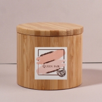 Органайзер для хранения «BAMBOO», с крышкой, раздвижной, d = 12 × 10,5 см, цвет коричневый Органайзер для хранения «BAMBOO», с крышкой, раздвижной, d = 12 × 10,5 см, цвет коричневый