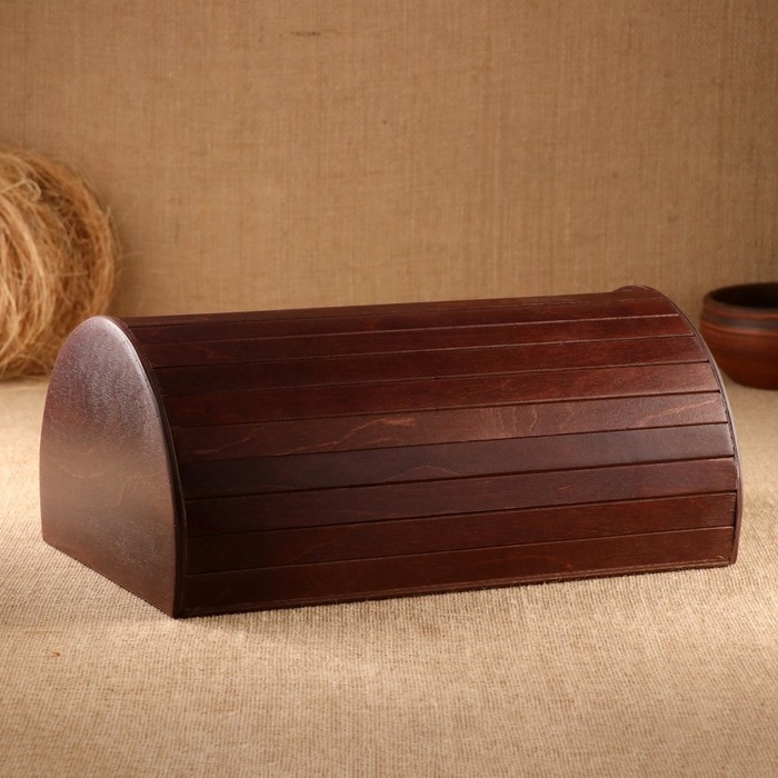 Хлебница &laquo;Зёрнышко&raquo;, цвет орех 38х25х16.5 см