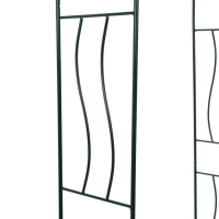 Арка садовая, разборная, 240 &times; 125 &times; 36,5 см, металл, зелёная, &laquo;Волна&raquo;