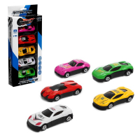Набор металлических машинок «Спорткар», 5 штук Набор металлических машинок «Спорткар», 5 штук