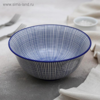 Салатник керамический Доляна &laquo;Мерцание&raquo;, 550 мл, d=15,5 см, цвет синий