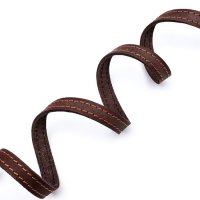 Поводок кожаный однослойный длинный, 2 м х 1,6 см, коричневый Поводок кожаный однослойный длинный, 2 м х 1,6 см, коричневый