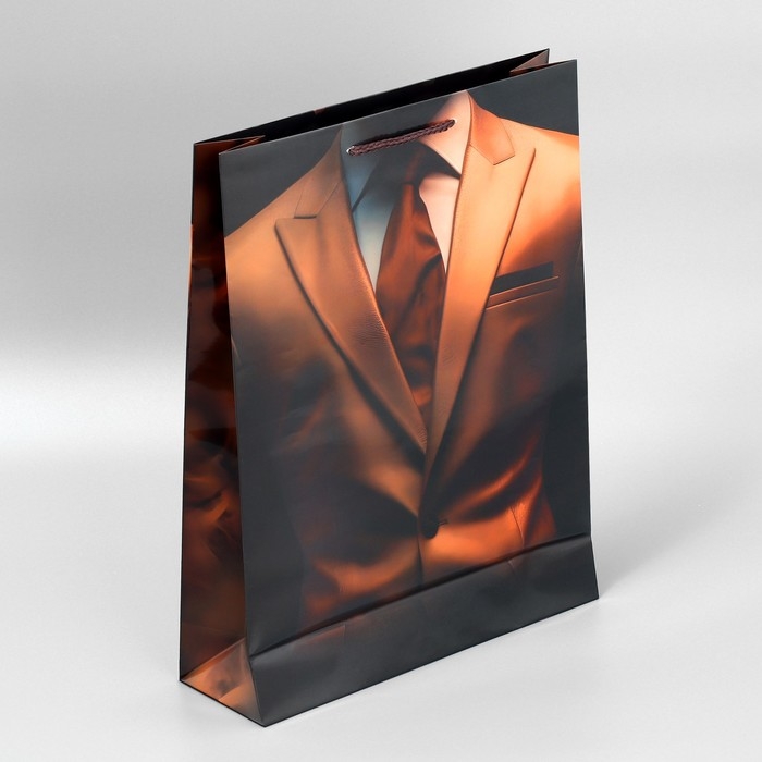 Пакет подарочный ламинированный, упаковка, &laquo;Лучшему&raquo;, L, 28 х 38 х 9 см