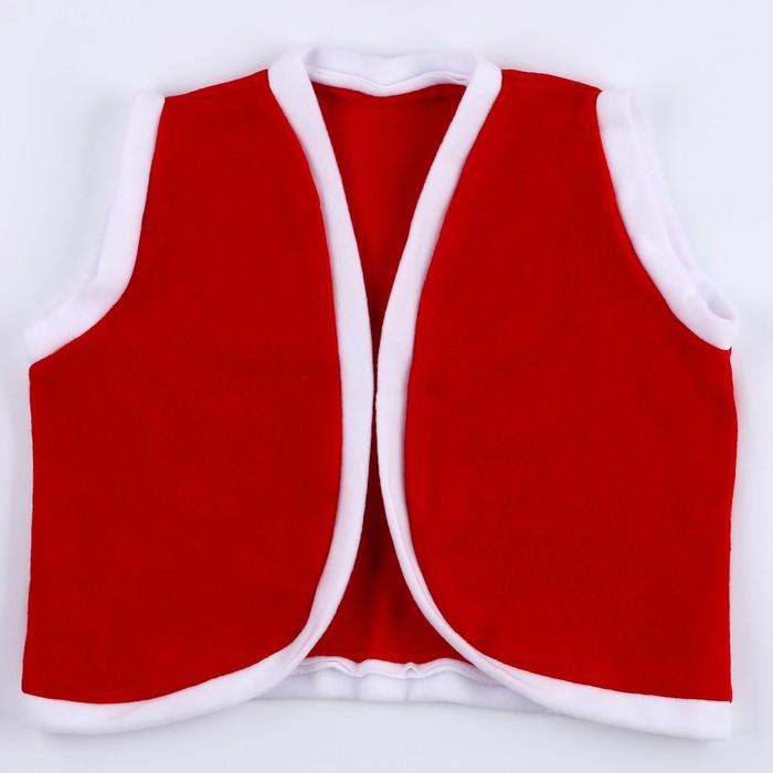 Карнавальный набор &laquo;Новогодний гномик&raquo;: жилетка и колпак, рост 92&ndash;104 см