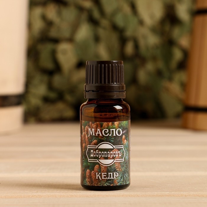 Эфирное масло Эфирное масло "Кедр" в коробке с подвесом 15 мл "Добропаровъ"