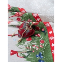 Скатерть Зимние чудеса (12с23) 145х145см, рогожка 170г/м, хл100% Скатерть Зимние чудеса (12с23) 145х145см, рогожка 170г/м, хл100%