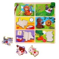 Рамка - вкладыш &laquo;Кто что ест&raquo;