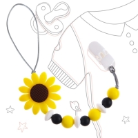 Держатель для соски - пустышки &laquo;Цветочек&raquo;, силиконовый