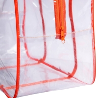 Сумка в роддом, размер 40х50х25 см, карман сбоку, цвет прозрачный/оранжевый, Mum&Baby Сумка в роддом, размер 40х50х25 см, карман сбоку, цвет прозрачный/оранжевый, Mum&Baby