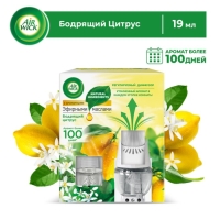 Диффузор аромамасел AirWick в комплекте, со сменным флаконом &laquo;Бодрящий цитрус&raquo;, 19 мл