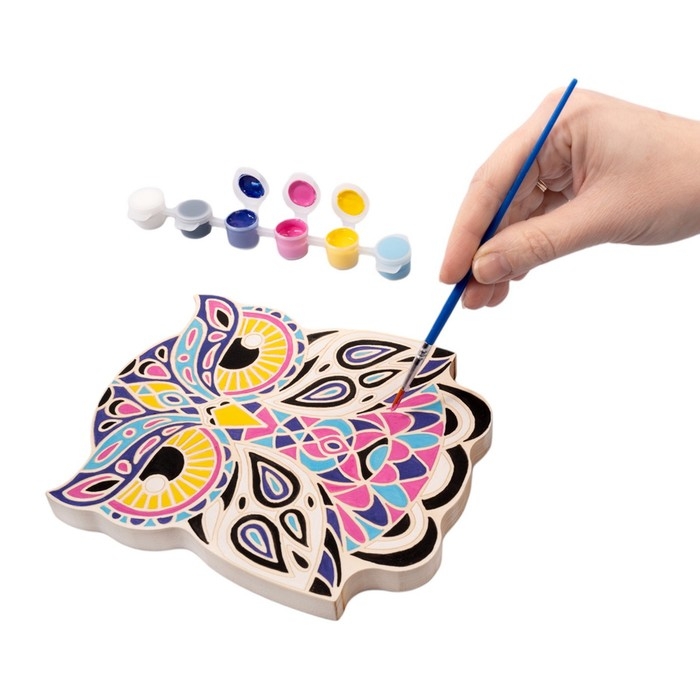 Роспись по дереву &laquo;Совушка&raquo;