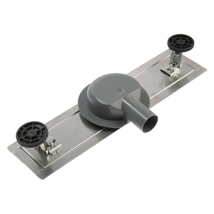 Трап ZEIN, c флaнцeм свободного вращения 360&deg;, 7х40 см, d=40/50 мм, нерж. сталь, сатин