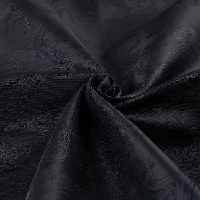 Ткань подкладочная &laquo;Огурцы&raquo;, 100 % полиэстер, 1 &times; 1,4 м, цвет тёмно-синий