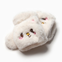 Варежки подростковые MINAKU Мишка 24 см цвет белый Варежки подростковые MINAKU Мишка 24 см цвет белый