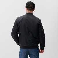 Бомбер мужской на молнии MIST, размер 48, черный Бомбер мужской на молнии MIST, размер 48, черный