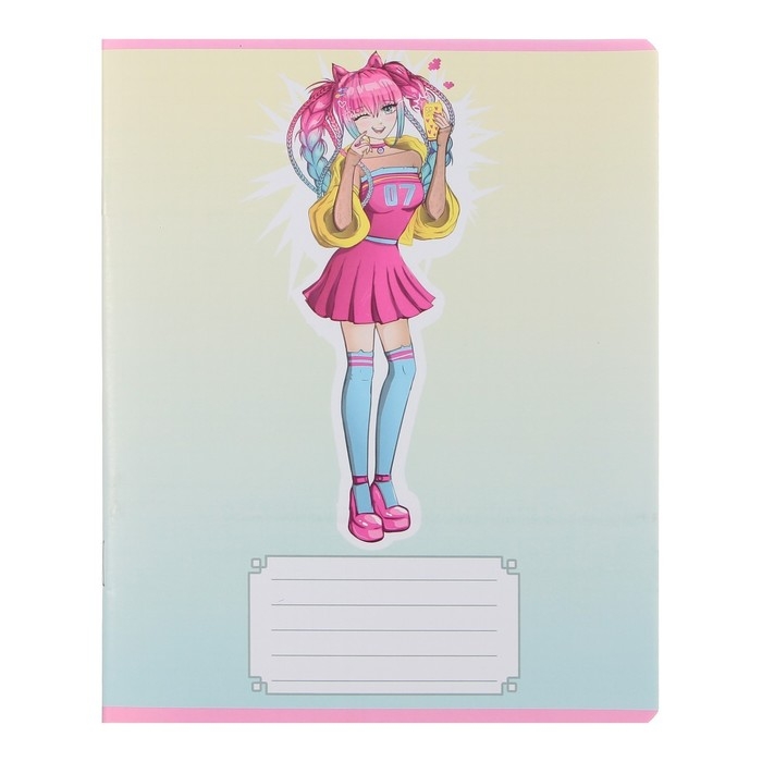 Комплект тетрадей из 10 штук, 18 листов в клетку Calligrata Комплект тетрадей из 10 штук, 18 листов в клетку Calligrata "Аниме 07", обложка мелованный картон, ВД-лак, блок офсет, 5 видов по 2 штуки